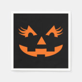 Girly Jack O Lantern Halloween Servet (Voorkant)