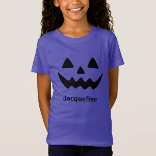 Girly Jack O Lantern Pumpkin Gezicht T-shirt