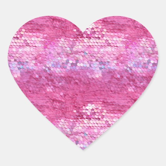 Girly Jewel Pink Hart Sticker (Voorkant)