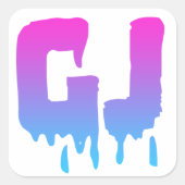 Girly Juice logo sticker (Voorkant)