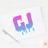 Girly Juice logo sticker (Envelop)