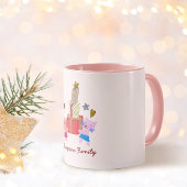 Girly katten en cadeaus ster hart roze Kerst Mok