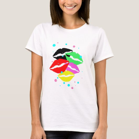 Girly Kisses T-shirt (Voorkant)