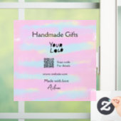 Girly klein bedrijf handgemaakte cadeaus gemaakt m raamsticker (Huis)