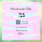 Girly klein bedrijf handgemaakte cadeaus gemaakt m raamsticker (Vel 3)