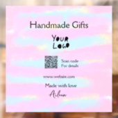 Girly klein bedrijf handgemaakte cadeaus gemaakt m raamsticker (Vel 2)