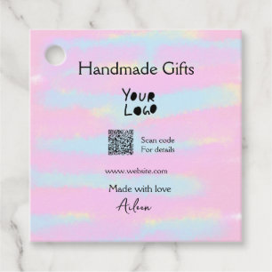 Girly kleine bedrijven handgemaakte geschenken lie bedankjes labels