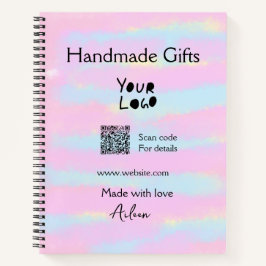 Girly kleine bedrijven handgemaakte geschenken lie notitieboek
