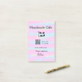 Girly kleine bedrijven handgemaakte geschenken lie post-it® notes (Op bureau)