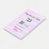 Girly kleine bedrijven handgemaakte geschenken lie post-it® notes (Schuin)