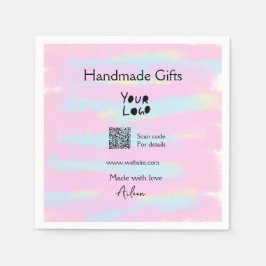 Girly kleine bedrijven handgemaakte geschenken lie servet