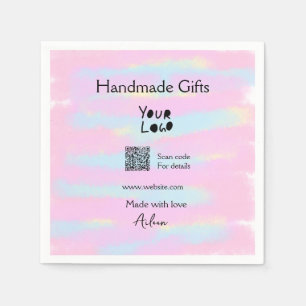 Girly kleine bedrijven handgemaakte geschenken lie servet