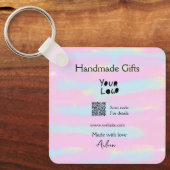 Girly kleine bedrijven handgemaakte geschenken lie sleutelhanger (Voorkant)