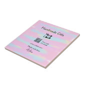 Girly kleine bedrijven handgemaakte geschenken lie tegeltje (Zijkant)
