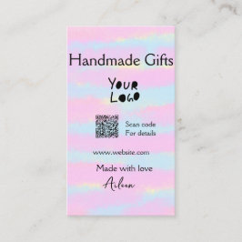 Girly kleine bedrijven handgemaakte geschenken lie visitekaartje