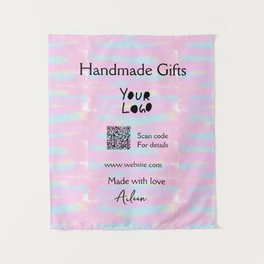 Girly kleine bedrijven handgemaakte geschenken lie wandkleed (Voorkant)