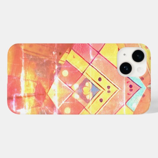 Girly kleurrijke auto Case-Mate iPhone case (Achterkant (horizontaal))