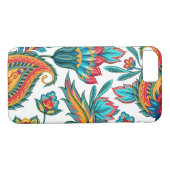 Girly Kleurrijke  Bloemen Paisley Case-Mate iPhone Case (Achterkant (Horizontaal))