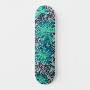 Girly Kleurrijke Bloemen Urban Street Art Geïnspir Persoonlijk Skateboard
