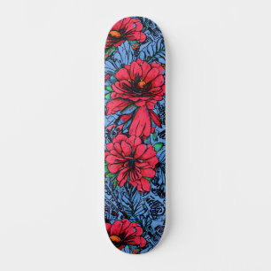Girly Kleurrijke Bloemen Urban Street Art Geïnspir Persoonlijk Skateboard