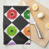 Girly Kleurrijke Daisy Theedoek (Quarter Fold)