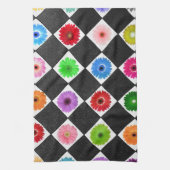 Girly Kleurrijke Daisy Theedoek (Verticaal)