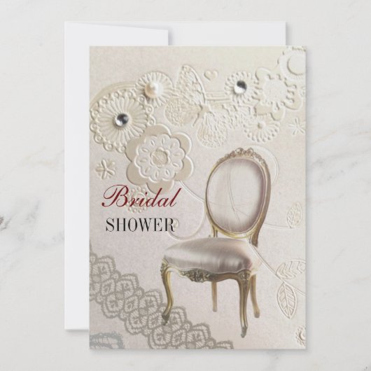 girly kroonluchter Rococo paris vrijgezellenfeest Kaart (Voorkant)