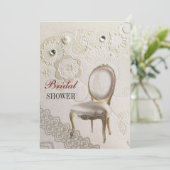 girly kroonluchter Rococo paris vrijgezellenfeest Kaart (Staand voorkant)