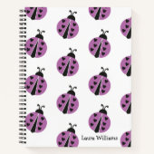 Girly Ladybug gepersonaliseerd Notitieboek (Voorkant)