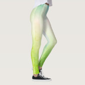 Girly Lange Verticale Strepen Groen en Blauw Leggings (Rechts)