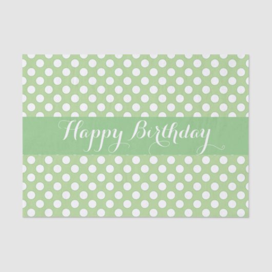 Girly Large Polka Dot Tissuepapier (Voorkant)