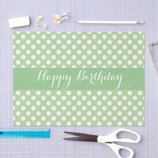 Girly Large Polka Dot Tissuepapier (Craft)