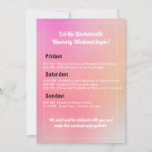 girly Las Vegas roze vrijgezellenfeest weekend Kaart (Achterkant)