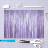 Girly Lavendel Paarse Glam Tinsel Stripes Tissuepapier (Craft)