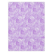 Girly Lavender Hand Painted Waterverf Rozen Tafelkleed (Voorkant)