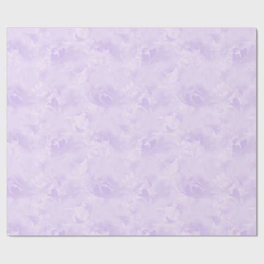 Girly Lavender Paars Pattern Cadeaupapier (Vlak)
