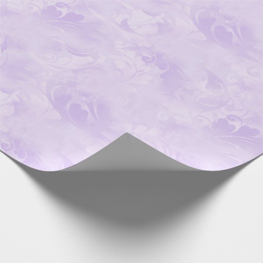 Girly Lavender Paars Pattern Cadeaupapier (Hoek)