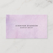 Girly Lavender Pink Waterverf Designer Visitekaartje (Voorkant)