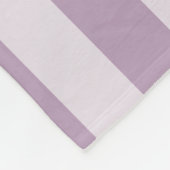 Girly Lavender Stripes Cute Polka Dot Bow and Name Fleece Deken (Hoek)
