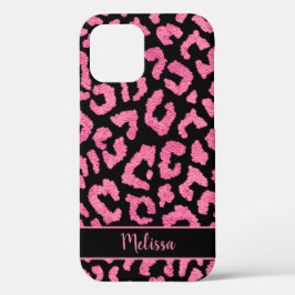 Girly Leopard Animal Print Pattern gepersonaliseer Case-Mate iPhone Case