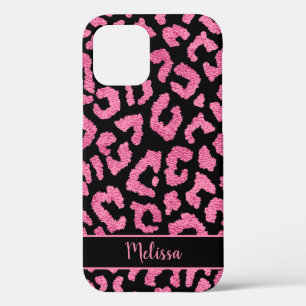 Girly Leopard Animal Print Pattern gepersonaliseer Case-Mate iPhone Case