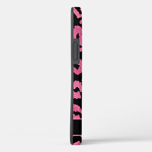Girly Leopard Animal Print Pattern gepersonaliseer Case-Mate iPhone Case (Achterkant / Rechts)