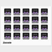 Girly Leopard Print Trendy Paarse Bow Price Labels (Vel)