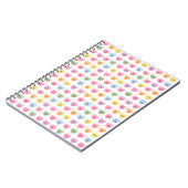 Girly leuke leuke aangepaste gesprek harten patroo notitieboek (Linkerzijde)