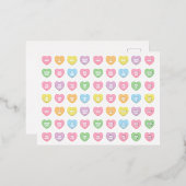 Girly leuke leuke leuke aangepaste conversatie sno folie feestdagen briefkaart (Voorkant / Achterkant)