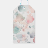 Girly Leuke Pastel Pony Spa Dag Kids Verjaardagsfe Cadeaulabel (Achterkant)