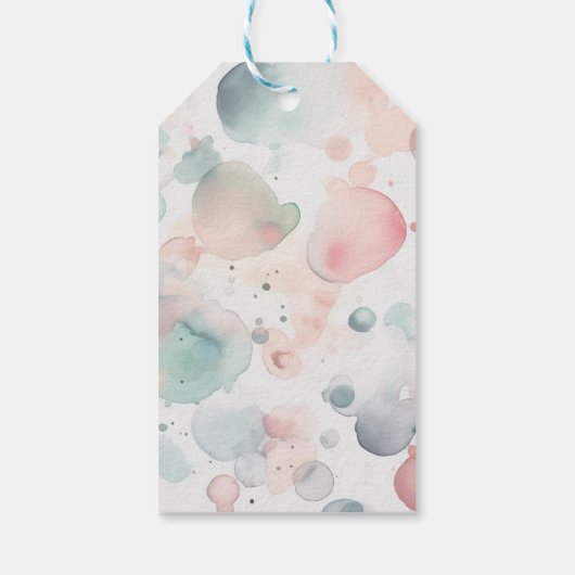 Girly Leuke Pastel Pony Spa Dag Kids Verjaardagsfe Cadeaulabel (Achterkant)