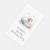 Girly Leuke Pastel Pony Spa Dag Kids Verjaardagsfe Servet (Hoek)