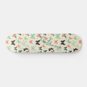 Girly Leuke Pastel Vlinder Chic Persoonlijk Skateboard (Horizontaal)