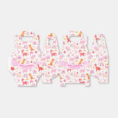 Girly Leuke Roze Baby Dinosaur Kids Verjaardag Bedankdoosjes (Uitgevouwen)